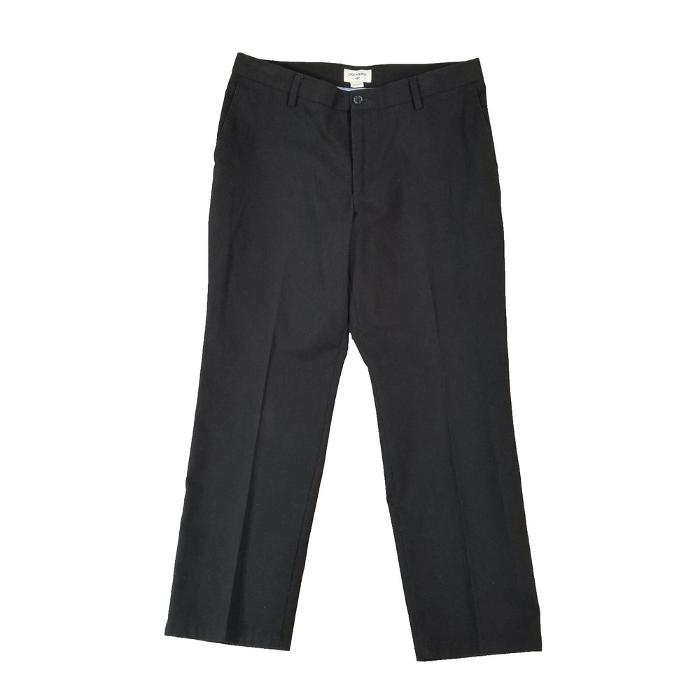 Dockers Chino Pants Men 34x29 Black Athletic Fit Retro Preppy Cotton Twill